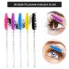 200 PCS Disposable Crystal Eyelash Mascara Brushes Wands for Eye Lash Extension, Eyebrow and Makeup (Pink) view 4