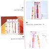 Beaupretty 2sets Portable Eyebrow Trimming Tool for Women Dual-sided Safe for Precise Eyebrow Shaping Lightweight Easy to Clean Red view 3