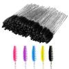 200 PCS Disposable Crystal Eyelash Mascara Brushes Wands for Eye Lash Extension, Eyebrow and Makeup (Black) view 1