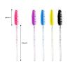 200 PCS Disposable Crystal Eyelash Mascara Brushes Wands for Eye Lash Extension, Eyebrow and Makeup (Black) view 2