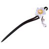 Beaupretty Unique Vintage Hairpin Ebony Flower Hairpin Traditional Style Hair Accessory for Elegant Look view 1