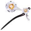 Beaupretty Unique Vintage Hairpin Ebony Flower Hairpin Traditional Style Hair Accessory for Elegant Look view 4