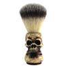 Beaupretty 1pc Skull Head Pattern Beard Brush for Men Durable Shaving Tool for All Beard Types Easy to Hold and Carry Grooming Tool for Valentine Day Father Day view 1