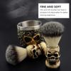 Beaupretty 1pc Skull Head Pattern Beard Brush for Men Durable Shaving Tool for All Beard Types Easy to Hold and Carry Grooming Tool for Valentine Day Father Day view 3