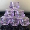 3g Eye Shadow Box 20PCS Blue Wide Mouth Plastic Bottle Trial Sample Bottling 20PCS Purple Cosmetic Container Empty Cosmetic 3G/3ML Plastic Bottle for Eye Shadow, Eye Cream Box, Powder, Paint view 4