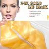 24K Golden Crystal Lip Masks 30 Pieces Hydrating Lip Plumper Mask Collagen Nourishing Lip Care Gel Pads Remove Dead Skin Anti Chapped & Anti-Aging Lip Patches view 2