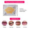 24K Golden Crystal Lip Masks 30 Pieces Hydrating Lip Plumper Mask Collagen Nourishing Lip Care Gel Pads Remove Dead Skin Anti Chapped & Anti-Aging Lip Patches view 3