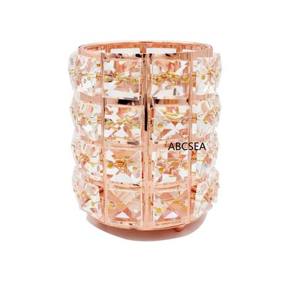 Abcsea 1 piece Cosmetic Brush Holder, Makeup Brush Holder, Makeup Brush Organiser, Pen Holder, Pen Holder for Desk - Rose Gold