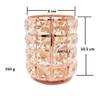 Abcsea 1 piece Cosmetic Brush Holder, Makeup Brush Holder, Makeup Brush Organiser, Pen Holder, Pen Holder for Desk - Rose Gold view 2