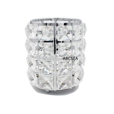 Abcsea 1 piece Cosmetic Brush Holder, Makeup Brush Holder, Makeup Brush Organiser, Pen Holder, Pen Holder for Desk - Silver