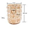 Abcsea 1 piece Cosmetic Brush Holder, Makeup Brush Holder, Makeup Brush Organiser, Pen Holder, Pen Holder for Desk - Gold view 2