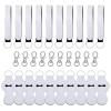 20 Pack Sublimation Blanks Chapstick Holder Keychains, Neoprene Lipstick Holder Keychainr with Lanyards Wristlet and 10 Metal Clip Cords view 1