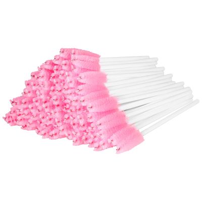 300 Disposable eyelash brush (White&Pink)