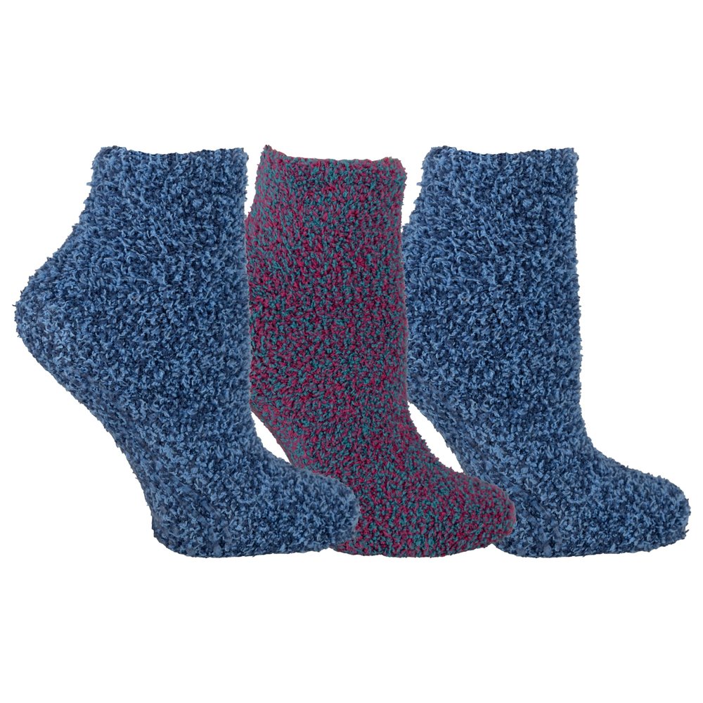 Dr. Scholl's Womens Low Cut Soothing Spa - Lavender & Vitamin E Infused 2 3 Pair Packs Bottom Grippers Sock, Blue, Pink/Blue, 4-10 US