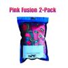 African Print Hair Bonnet Adjustable Ankara Design with Satin Interior 2-Pack Set (Pink Fusion) view 2