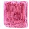 100pcs Disposable Hair Net Bouffant Cap Kitchen Food Medical Worker Non Woven US Pink Blue White (Pink) view 1
