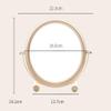 3 Times Magnification Double-Sided Desktop Makeup Mirror-360 Rotating Makeup Mirror Home Shopping Mall Desktop Makeup Mirror view 4
