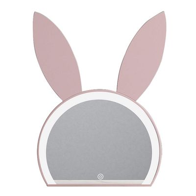 19.7-inch Makeup Mirror Pink Cute Dressing Mirror Desktop Princess Mirror with Led Light Large Size, Many Colors are Available