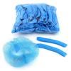 100pcs Disposable Hair Net Bouffant Cap Kitchen Food Medical Worker Non Woven US Pink Blue White (Blue) view 1