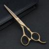 5.5 Inch 440c Professional Hairdresser Scissors Japan Salon Hairdresser Tools Hair Razor Barber Thinning Scissors Haircut Shears (Gold) view 4