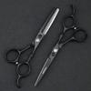 5.5" Salon Hair Scissors Professional Hairdressing Scissor Cutting Thinning Scissor Shears Hairdresser Barber Razor (Black) view 4