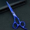 6" Japan Scissors Hair Professional Thinning Scissors Shears Hair Tooth Cut Salon Cutting Barber Hairdressing Kit sissors set (Blue) view 2
