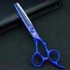 6" Japan Scissors Hair Professional Thinning Scissors Shears Hair Tooth Cut Salon Cutting Barber Hairdressing Kit sissors set (Blue) view 3