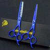 6" Japan Scissors Hair Professional Thinning Scissors Shears Hair Tooth Cut Salon Cutting Barber Hairdressing Kit sissors set (Blue) view 4
