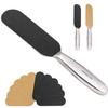 Professional Pedicure Foot File,Coarse/Fine Double Side and Reusable Stainless Steel Cracked Skin Corns Callus Remover Feet Rasp view 1