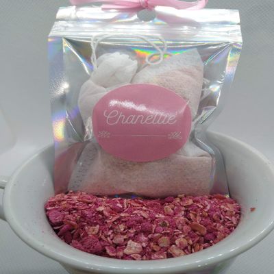 Chanellie: Oatmeal Bath, Body Soak, Natural, bath tea (NO TEA SET)