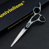6 Inch Japanese Hair Cutting Shears Professional Salon Hairdressing Scissors Hairstylist Hair Scissors Barber Scissors Thinner (Black) view 3