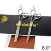 6.0" Matt Silver Professional Hair Scissors Cutting Thinning Hairdressing Barber Scissors Shears Salon Japan Hair Styling Tools (Gold) view 2