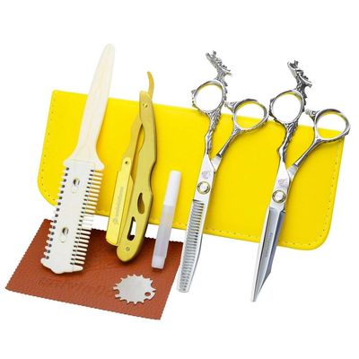6" razor professional barber scissors japan Hairdressing Scissors Hairdresser Hair Clipper Comb Thinning Shears hair cut tools