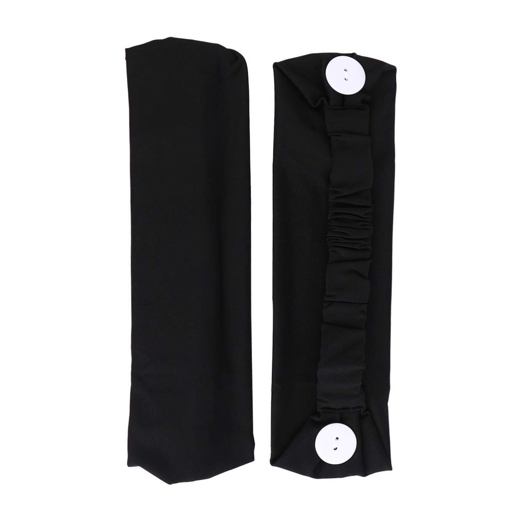 Beaupretty 2pc Elastic Button Headband Yoga Headbands for Women Workout Headbands Twisted Hair Bands Wide Sports Headbands Turbans for Women Sports Hair Bands Contract Fitness Cross Milk Silk
