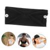 Beaupretty 2pc Elastic Button Headband Yoga Headbands for Women Workout Headbands Twisted Hair Bands Wide Sports Headbands Turbans for Women Sports Hair Bands Contract Fitness Cross Milk Silk view 4