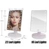 22 LED Lights Touch Screen Makeup Mirror (Black) view 2