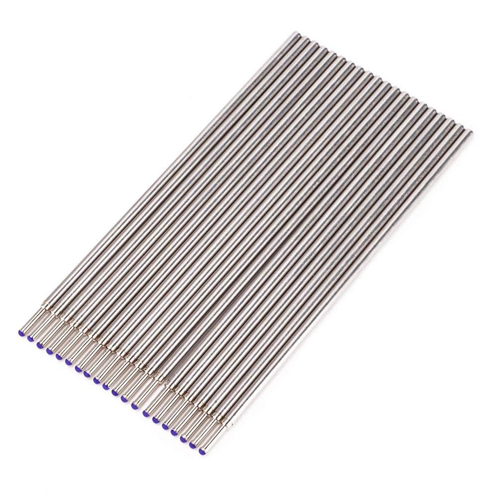 20pcs/Box Skin Marker Pen Cores Microblading Marking Pen Refill Accessory Marker Piercing Skin Alloy Points Tips Lines Marker (Blue)