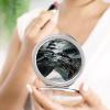 FekiLoot River and Gray Rocks Pocket Mirror Compact Travel Makeup Mirrors 1x /2X Magnifying Compact Mirror Round Metal Frame Travel Essentials Mirrors for Women Mom Wife Gift view 4