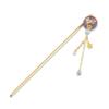 Hair Stick for Bun Kanzashi Metal Hair Pin, Japanese Style Hairpin Hair Chopsticks Hair Accessory for women (SAKURA ball/Purple) view 1