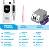 Delanie Professional Nail Drill High Torque 35000 RPM Rechargeable Portable Electric Nail File Filer for Acrylic Gel with Cuticle Bits, Salon Manicure Tool, White view 2