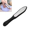 1Pcs Double-Side Stainless Steel File Heel Grater for Feet Pedicure Rasp Remover Metal Scrub Manicure Nail Art Tools,Black view 4