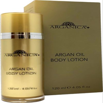 100% Pure Moroccan Argan Oil Body Lotion For A Radiant Glow, Soothing Skin, 120 ml - 4.05 fl.oz