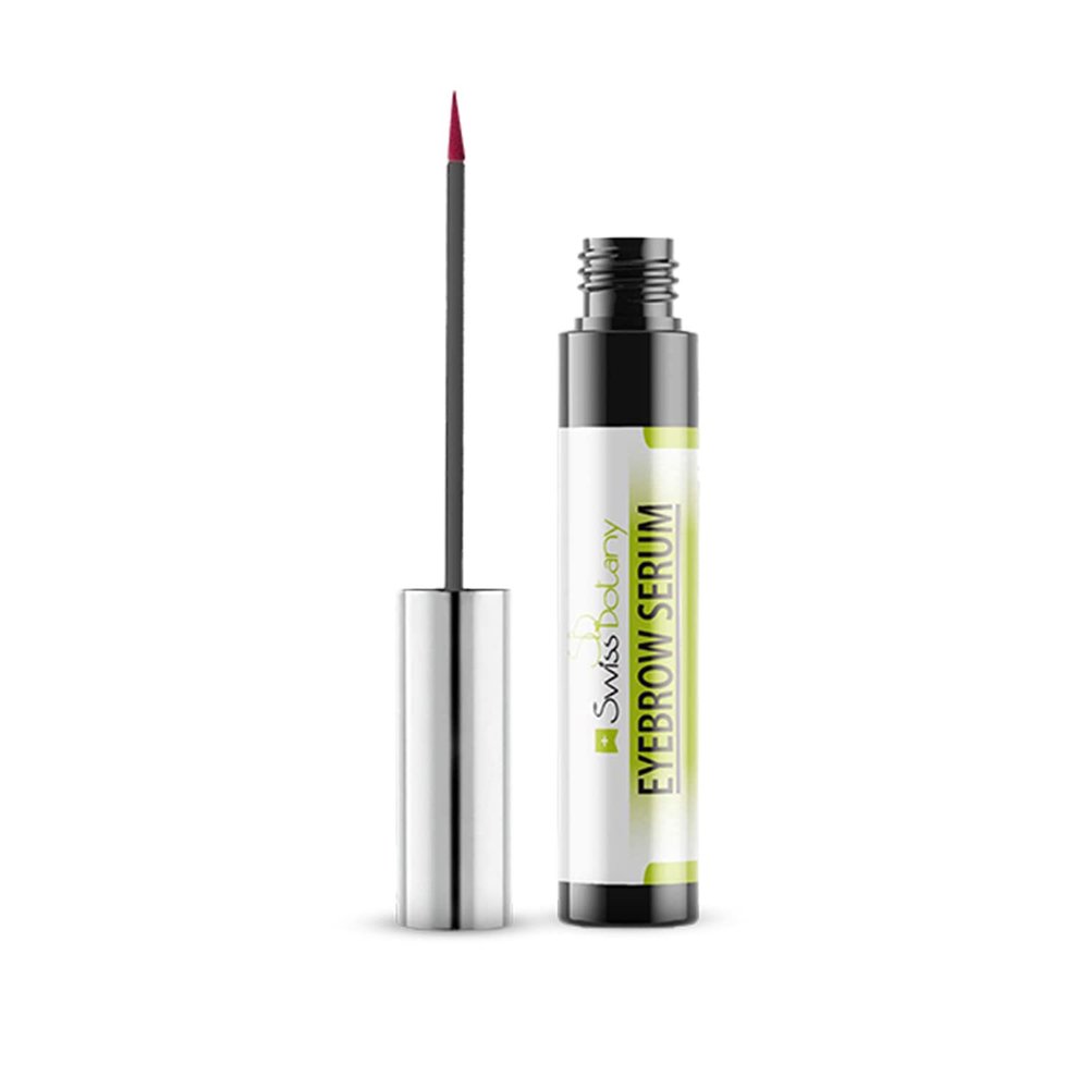 Swiss Botany Eyebrow Growth Serum  Potent Eyebrow Serum to grow brows - Noticeable Results within Four Weeks - Easy to Use Brow Serum for All Skin Types  0.3 fl. Oz.
