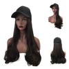 shlutesoy Fashionable Cute Women Girl Long Curly Wig Synthetic Hairpiece Hair Extension with Baseball Cap Grandma Grey view 4