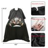 CM Barber Cape with Clear Window Salon Cape Hair Cutting Cover Hair Drape Waterproof Haircut Apron with Buckle for Barber Shop Salon Stylists Home DIY Hairdressing view 2