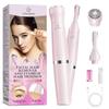 VG VOGCREST Women's Eyebrow Trimmer & Facial Hair Remover, 2 in 1, Double Rotating Blades, Safe, Painless, Hypoallergenic, Rechargeable, USB Charging view 1