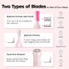 VG VOGCREST Women's Eyebrow Trimmer & Facial Hair Remover, 2 in 1, Double Rotating Blades, Safe, Painless, Hypoallergenic, Rechargeable, USB Charging view 3