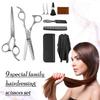 9 Pcs Professional Hair Cutting Scissors Set, Hairdressing Scissors Kit, Neck Duster, Thinning Scissors, Hair Comb, Cape, Clips for Men and Women Barber Salon Home view 3
