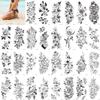 30 Pcs Flower Temporary Tattoo Sticker For Woman,Beautiful Floral Fake Tattoo view 1
