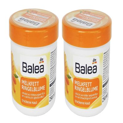 2PCs of Balea Melkfett milking grease - Calendula Gel-Cream - Protects Skin against Environmental Damage/Stress from Cold, Wind, Rain etc, 250ml (Total of 500ml)